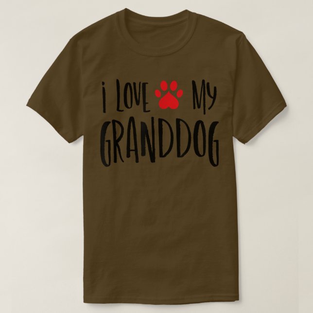 I Liebe mein Großhund T-Shirt (Design vorne)