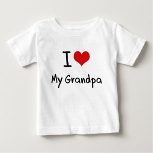 I Liebe mein Großvater Baby T-shirt