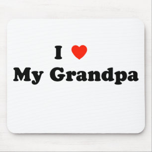 I Liebe mein Großvater Mousepad