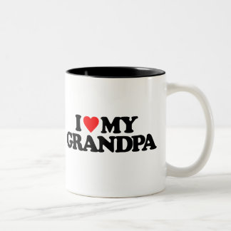 I LIEBE MEIN GROSSVATER ZWEIFARBIGE TASSE