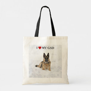 I LIEBE MEIN GSD-Totbeutel Tragetasche