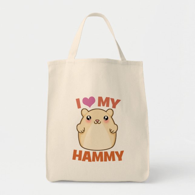 I Liebe mein Hammy Tragetasche (Vorne)