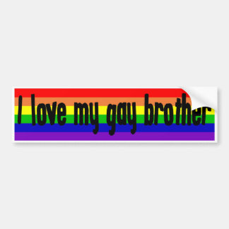 I Liebe mein homosexueller Bruder Autoaufkleber