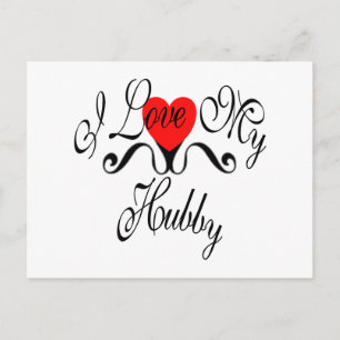 I Liebe mein Hubby Postkarte