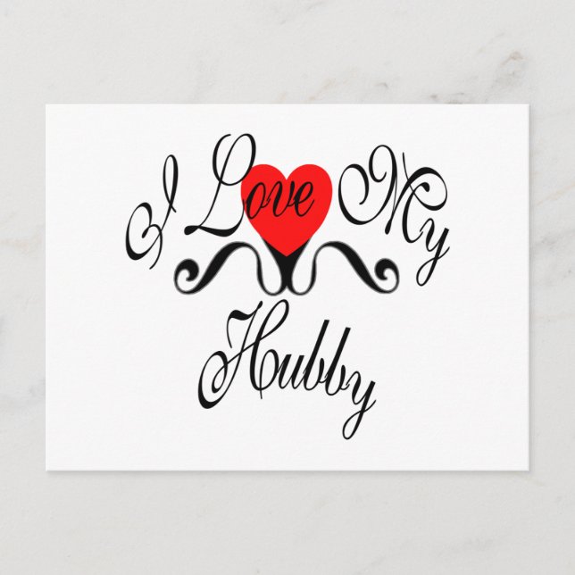 I Liebe mein Hubby Postkarte (Vorderseite)