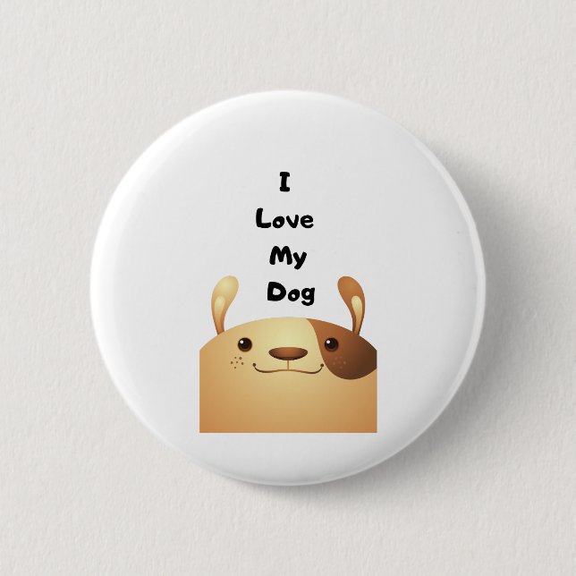 I Liebe Mein Hund - b Button (Vorderseite)