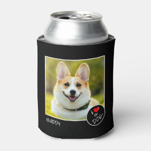 I Liebe Mein Hund, Custom Foto - Heimtiere lieben Dosenkühler