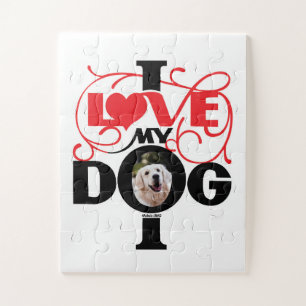 I LIEBE MEIN HUND JIGSAW PUZZLE