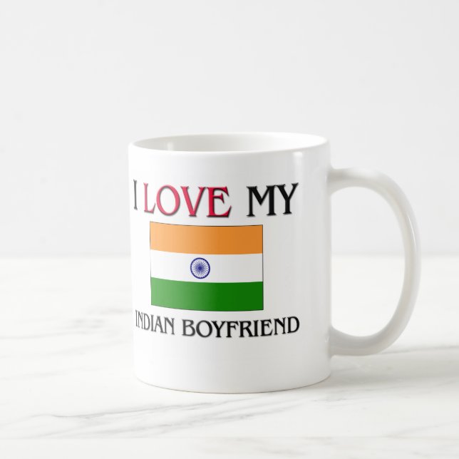 I Liebe mein indischer Freund Tasse (Rechts)