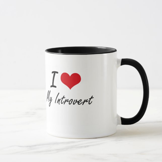 I Liebe-mein Introvert Tasse (Rechts)