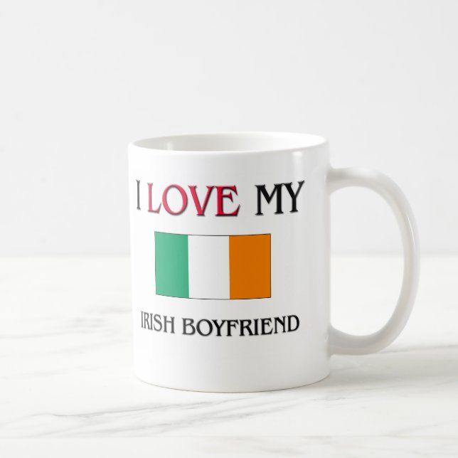I Liebe mein irischer Freund Tasse (Rechts)