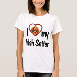 I Liebe Mein Irish Set Niedlich Red Heart Foto Rah T-Shirt