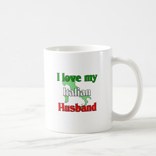 I Liebe mein italienischer Ehemann Kaffeetasse (Rechts)