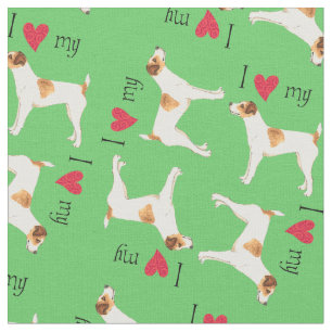 I Liebe mein Jack-Russell-Terrier Stoff