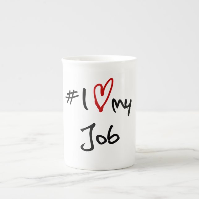 # i-Liebe mein Job Prozellantasse (Vorderseite)