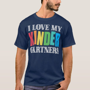 I Liebe Mein Kindergartner Kindergarten Lehrer T-S T-Shirt