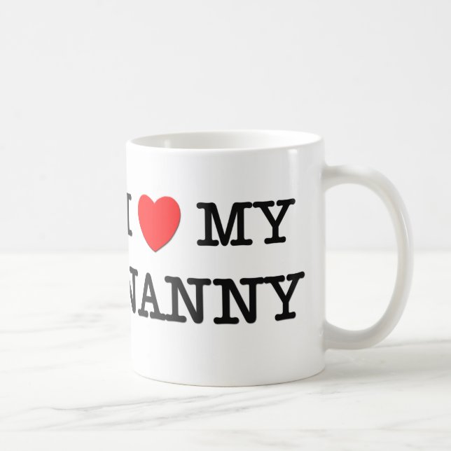 I Liebe mein KINDERMÄDCHEN Kaffeetasse (Rechts)