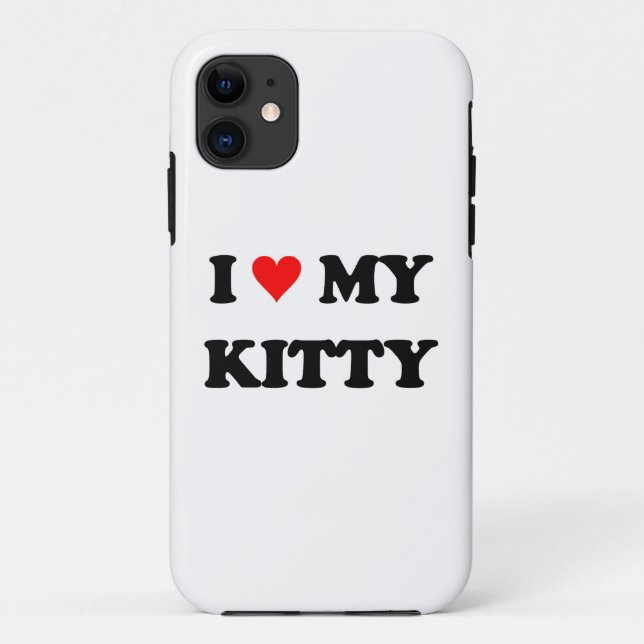 I Liebe mein Kitty Case-Mate iPhone Hülle (Rückseite)