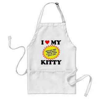 I Liebe mein Kitty KUNDENGERECHT Schürze