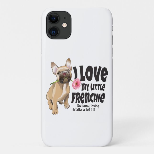 I Liebe mein kleiner französischer Bulldogge Case-Mate iPhone Hülle (Rückseite)