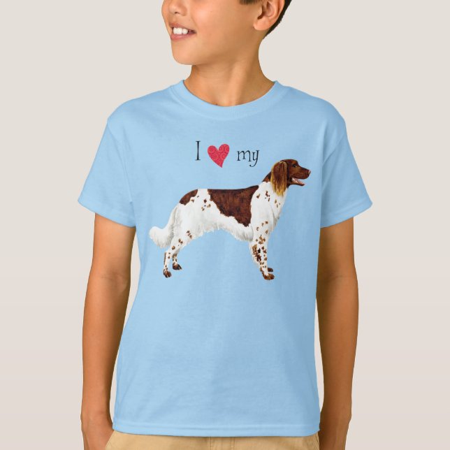 I Liebe mein kleiner Munsterlander-T - Shirt (Vorderseite)