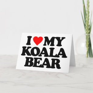 I LIEBE MEIN KOALA-BÄR KARTE