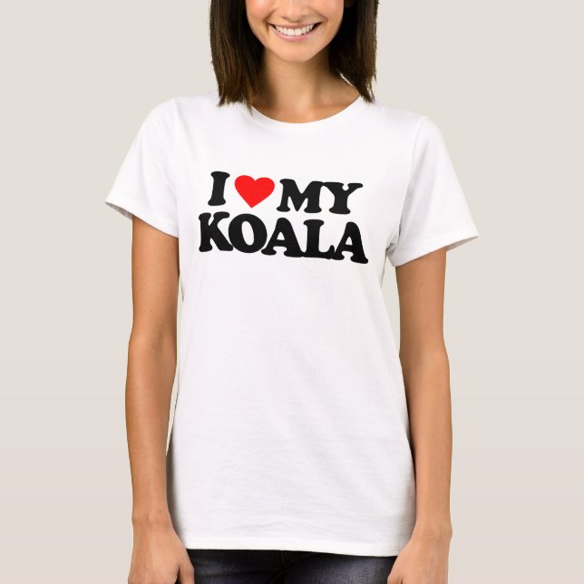I LIEBE MEIN KOALA T-Shirt (Vorderseite)