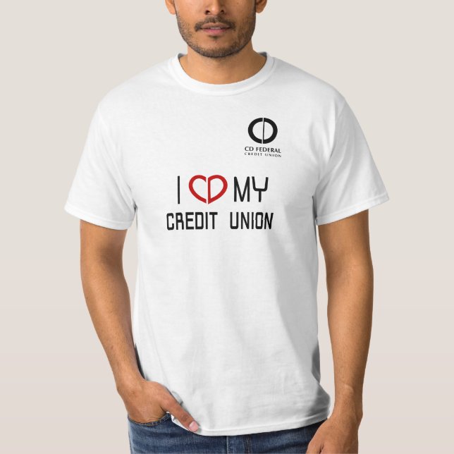 I Liebe mein Kredit-Gewerkschafts-T - Shirt (Vorderseite)