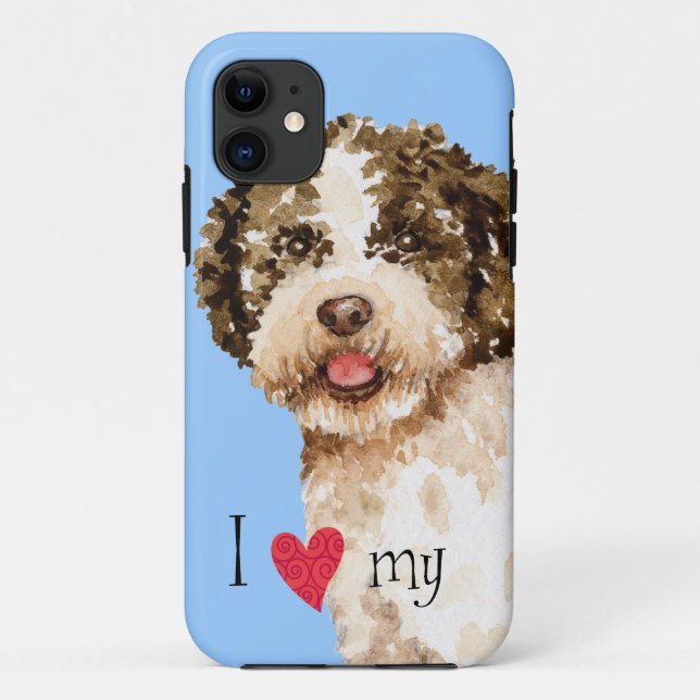 I Liebe mein Lagotto Case-Mate iPhone Hülle (Rückseite)