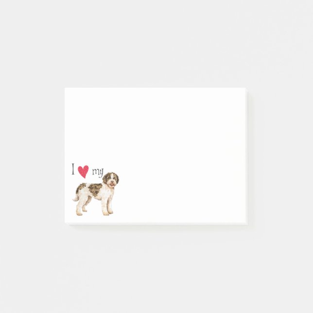 I Liebe mein Lagotto Post-it Klebezettel (Vorderseite)