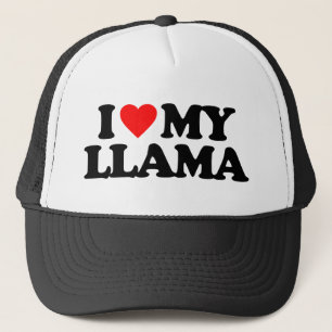 I LIEBE MEIN LAMA TRUCKERKAPPE