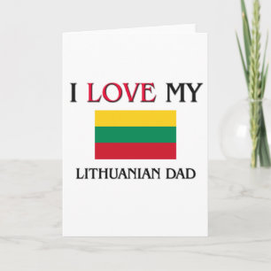 I Liebe mein litauischer Vater Karte