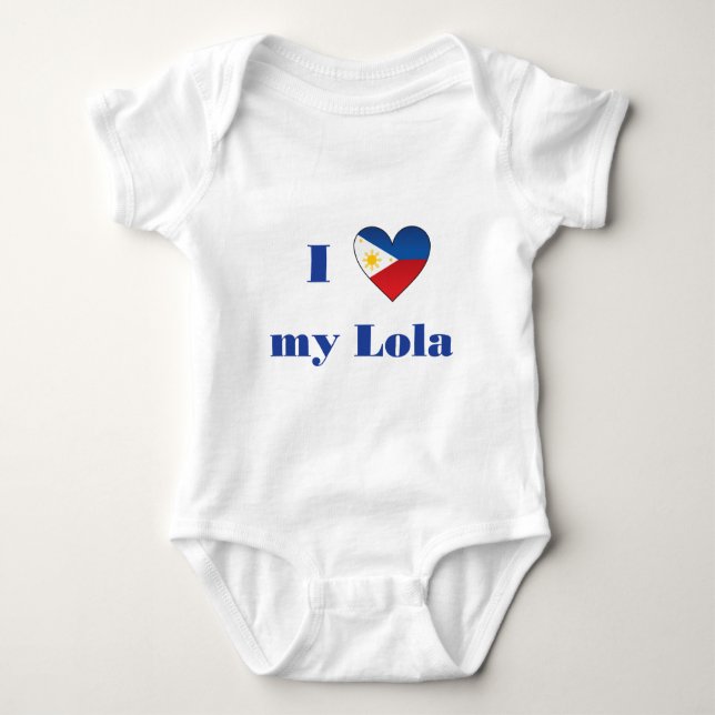 I Liebe mein Lola1 Baby Strampler (Vorderseite)