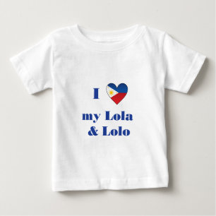 I Liebe mein Lola und Lolo1 Baby T-shirt