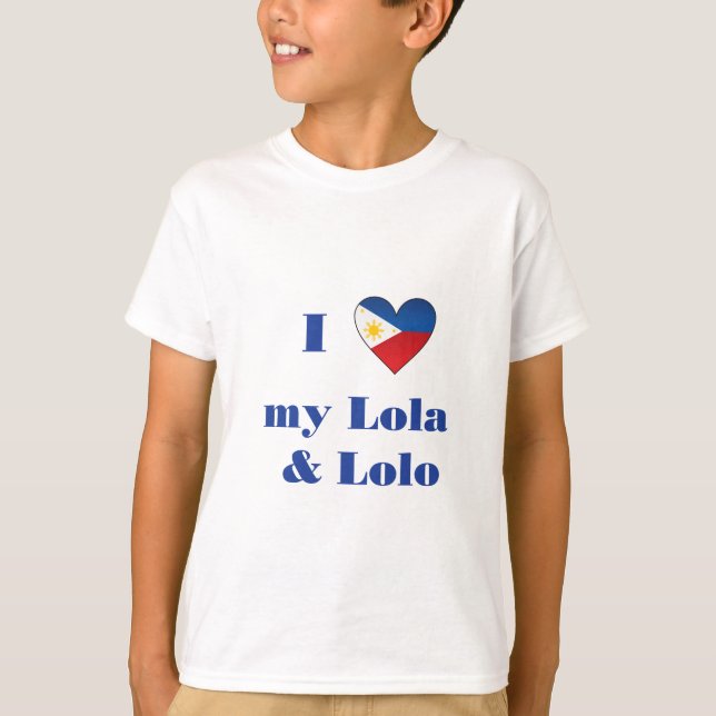 I Liebe mein Lola und Lolo1 T-Shirt (Vorderseite)