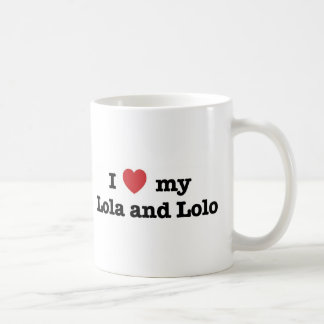 I Liebe mein Lola und Lolo Kaffeetasse