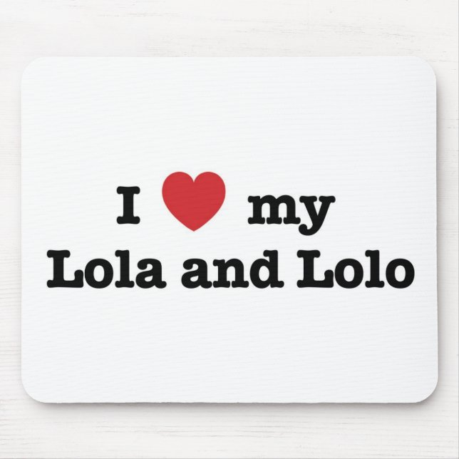 I Liebe mein Lola und Lolo Mousepad (Vorne)