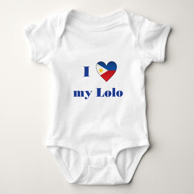 I Liebe mein Lolo 1 Baby Strampler (Vorderseite)