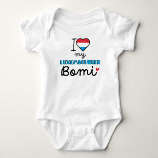 I Liebe Mein Luxemburger Bomi niedlich Baby Strampler