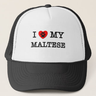I LIEBE MEIN MALTESISCHES TRUCKERKAPPE