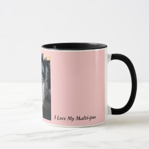 I Liebe mein Malti-poo, rosa Tasse