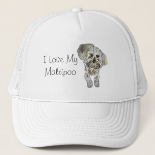 I Liebe mein Maltipoo Truckerkappe