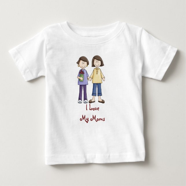 I Liebe mein Mamas onsie Baby T-shirt (Vorderseite)