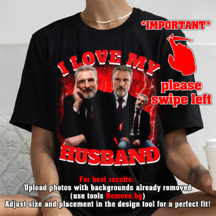 I Liebe mein Mann Custom Valentine Tagesgeschenk Tri-Blend Shirt