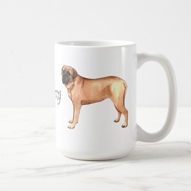 I Liebe mein Mastiff Tasse (Rechts)