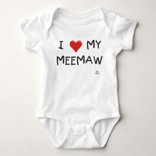 I LIEBE MEIN MEEMAW. Säuglings-Kriechpflanze Baby Strampler