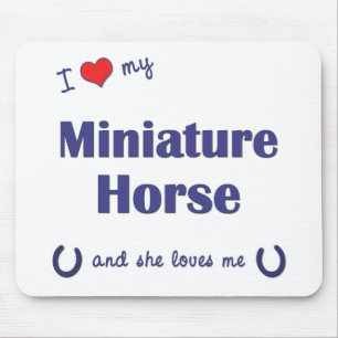 I Liebe mein Miniaturpferd (weibliches Pferd) Mousepad