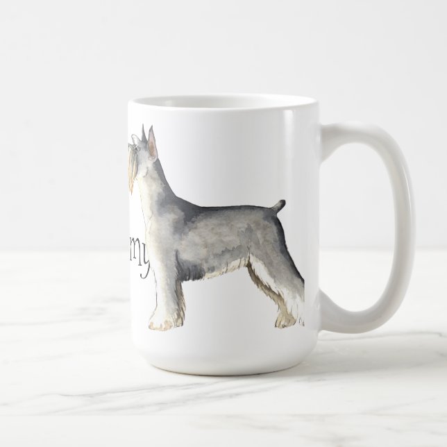 I Liebe mein MiniaturSchnauzer Tasse (Rechts)