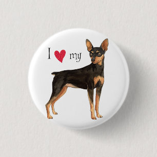 I Liebe mein minimales Button