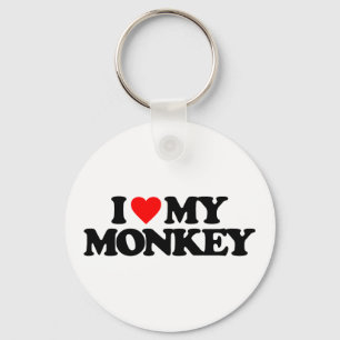 I LIEBE MEIN MONKEY SCHLÜSSELANHÄNGER